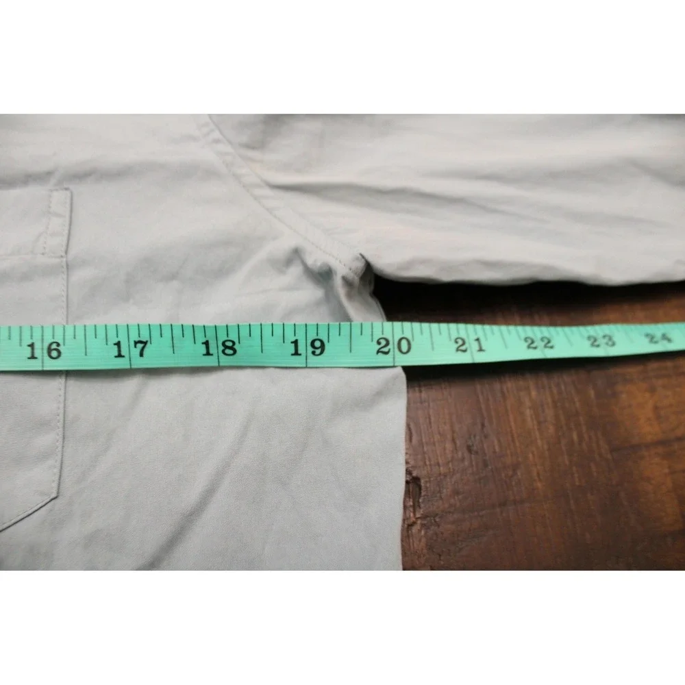 Gucci Shirt Mens 15.5 32 Blue Solid Slim Fit Dress‎ Long Lightweight Uniform
